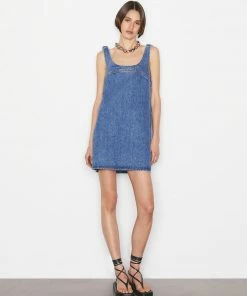 Frame-denim Micro Flare Denim Dress -- Molino