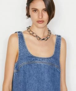 Frame-denim Micro Flare Denim Dress -- Molino