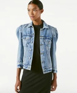 Frame-denim Rosette Sleeve Jacket -- Langton Women