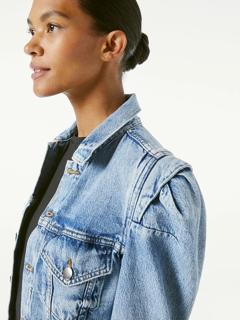 Top 10 β¨ Frame-denim Rosette Sleeve Jacket -- Langton π© Women π 3 Frame-denim Rosette Sleeve Jacket -- Langton Women