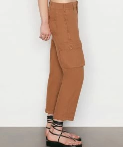Frame-denim Relaxed Utility Pant -- Washed Latte
