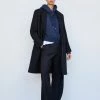 Frame-denim Ilona East Side Overcoat -- Noir Women