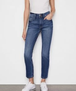 Frame-denim Women Le Sylvie Slender Straight Heritage -- Halston