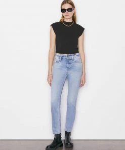 Frame-denim Women Le Sylvie Slender Straight Heritage -- Bianca