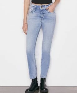 Frame-denim Women Le Sylvie Slender Straight Heritage -- Bianca