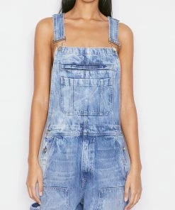 Best Sale π Frame-denim π© Women Utility Patch Overall -- Waterway π 7 Frame-denim Women Utility Patch Overall -- Waterway